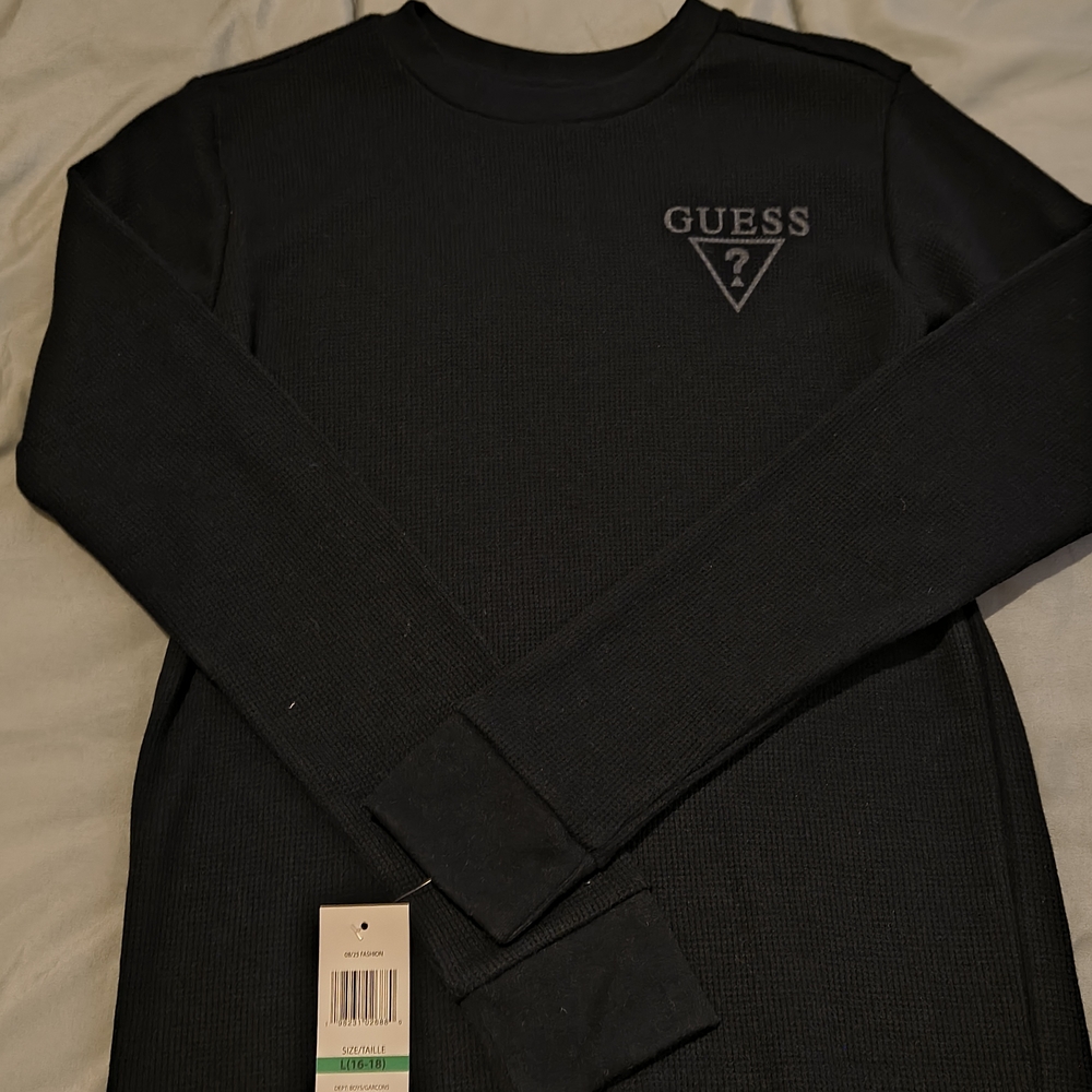 Guess Black Long Sleeve Shirt